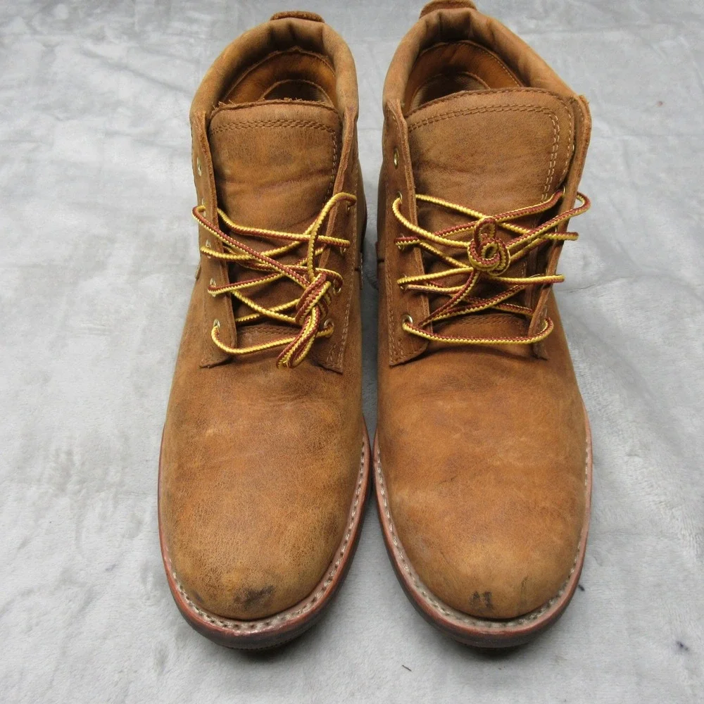 Timberland Mens Boots 9 Brown Leather Westbank Chukka Waterproof Lace-Up Outdoor
